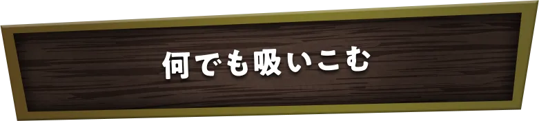 何でも吸いこむ