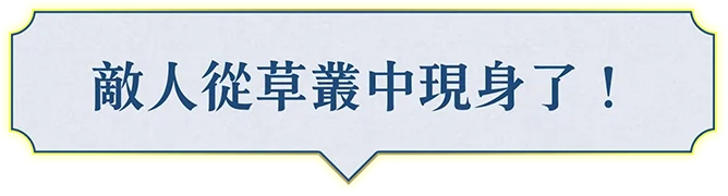 草むらに敵が現れた！