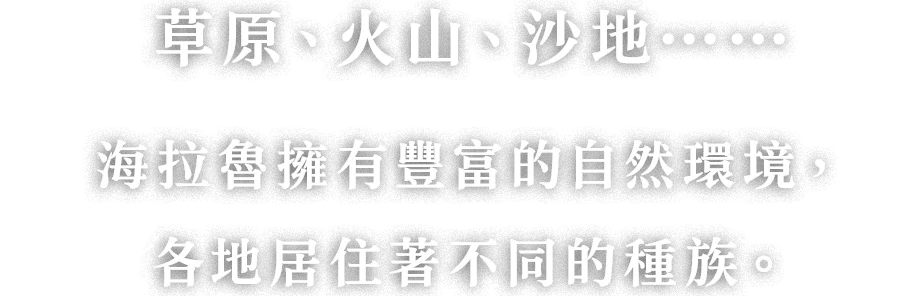 草原、火山、砂地……さまざまな土地が広がるハイラルでは、個性豊かな民たちが暮らしています。